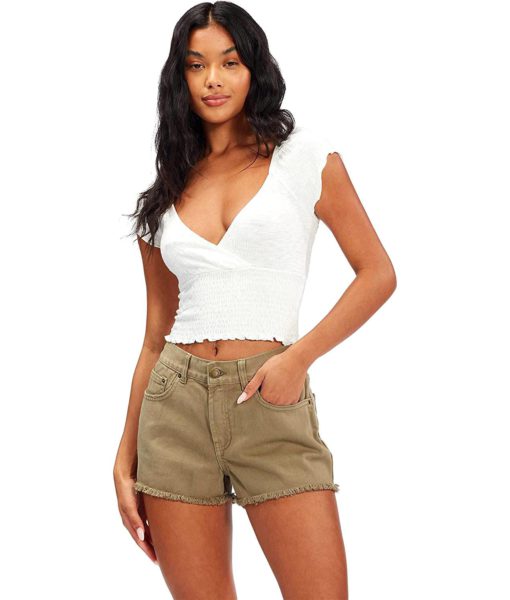 View 1 of 4 Billabong Women's Cruisin Along Denim Short in Sage