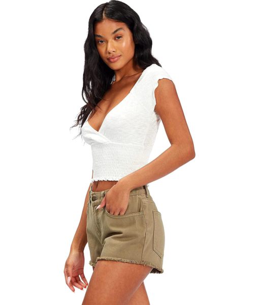 View 3 of 4 Billabong Women's Cruisin Along Denim Short in Sage