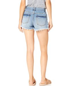 View 3 of 6 Billabong womens Drift Away Denim Shorts in Indigo Rinse