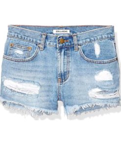 View 4 of 6 Billabong womens Drift Away Denim Shorts in Indigo Rinse