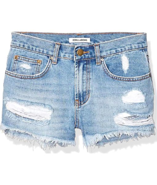 View 4 of 6 Billabong womens Drift Away Denim Shorts in Indigo Rinse