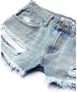 View 6 of 6 Billabong womens Drift Away Denim Shorts in Indigo Rinse