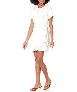 View 1 of 2 Cinq à Sept Womens White Denim Josi Dress in White