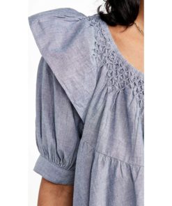 View 6 of 6 Free People Women's Amelie Mini Dress Denim in Indigo