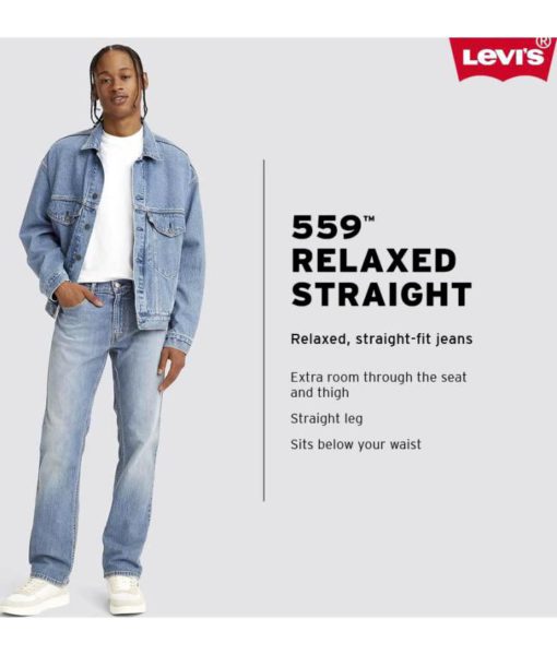 View 4 of 5 Levi's Men's 559 Relaxed Straight Fit Jean in Navarro