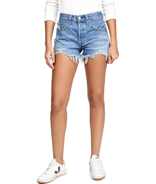 View 1 of 6 Levi's Women's Premium 501 Original Shorts in Athens Mid Short