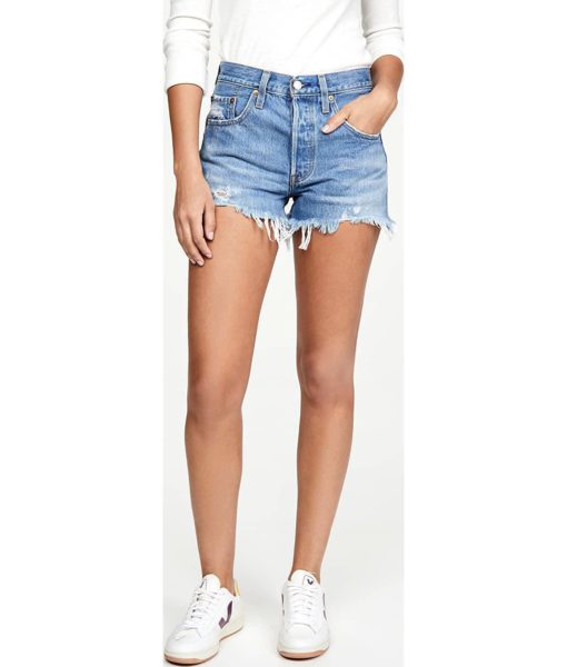 View 2 of 6 Levi's Women's Premium 501 Original Shorts in Athens Mid Short