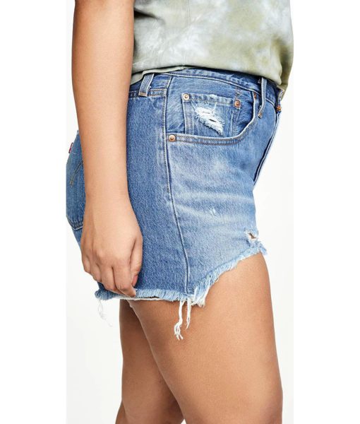 View 6 of 6 Levi's Women's Premium 501 Original Shorts in Athens Mid Short