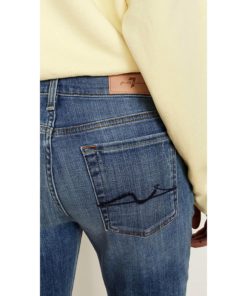 View 6 of 6 7 For All Mankind Josefina Slim Boyfriend Jeans in Broken Twill Light