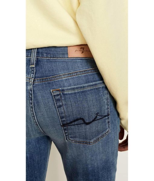 View 6 of 6 7 For All Mankind Josefina Slim Boyfriend Jeans in Broken Twill Light