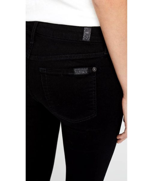 View 6 of 6 7 For All Mankind Women's Ankle Skinny Jeans in Black