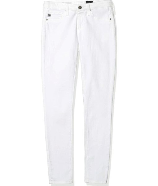 View 3 of 5 AG Adriano Goldschmied Legging Ankle Super Skinny Jeans in White