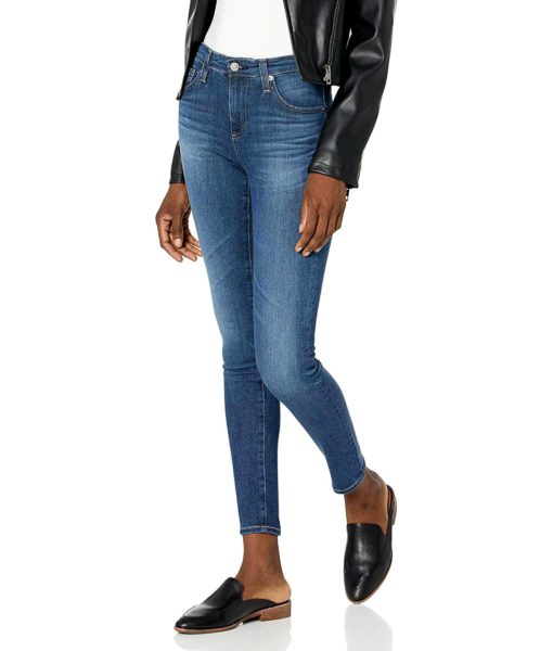 View 1 of 2 AG Adriano Goldschmied Women's Legging Ankle Mid Rise Super Skinny Jean in 5 Years Oxnard