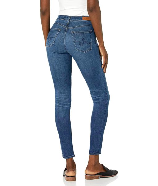 View 2 of 2 AG Adriano Goldschmied Women's Legging Ankle Mid Rise Super Skinny Jean in 5 Years Oxnard