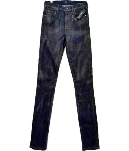 View 4 of 4 Citizens of Humanity Rocket High Rise Lacquered Jeans in Black