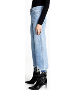 View 4 of 6 DL1961 Hepburn High Rise Wide Leg Jeans in Slate