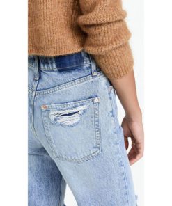 View 6 of 6 Free People Tapered Baggy Boyfriend Jeans in Mid Century Blue