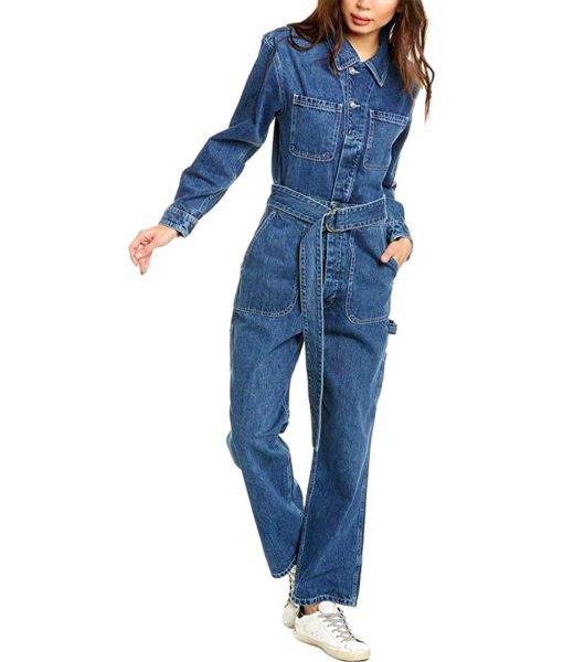 View 1 of 2 HUDSON Jeans Denim Utility Jumpsuit in Tempted