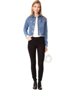 View 4 of 5 HUDSON Jeans Garrison Cropped Jacket in Continuum