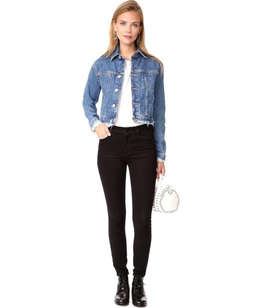 View 4 of 5 HUDSON Jeans Garrison Cropped Jacket in Continuum