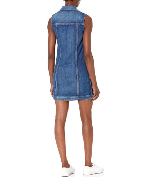 View 2 of 2 HUDSON Jeans Sleeveless Trucker Dress in Agoura