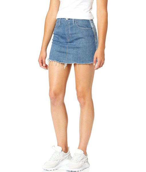 View 1 of 2 HUDSON Jeans Viper Denim Mini Skirt in Jet Set