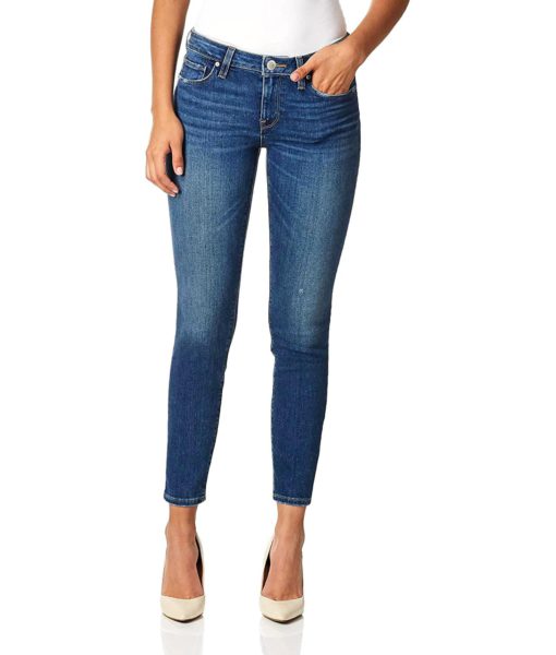 View 3 of 3 HUDSON Jeans Women's Krista Low Rise Super Skinny Ankle Jean in Red Light