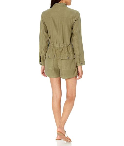 View 2 of 2 HUDSON Jeans Women's Utility Jumpsuit in Olive Green