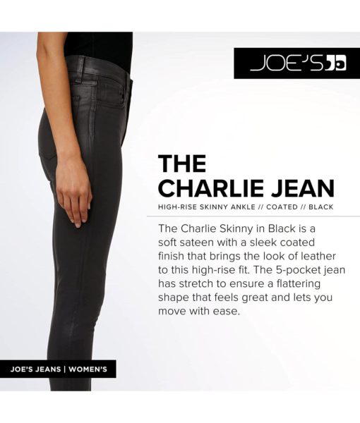 View 3 of 4 Joe's Jeans Women's The Charlie 1 in Black