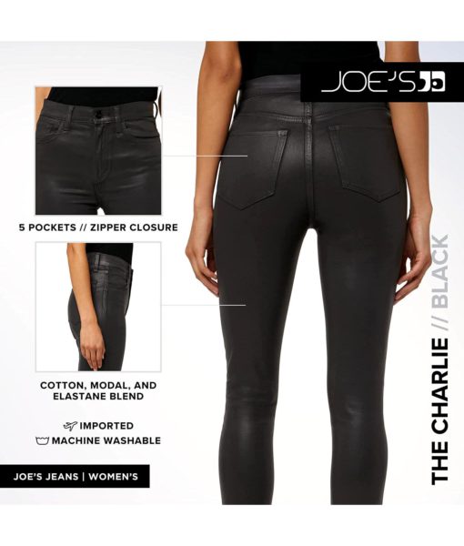 View 4 of 4 Joe's Jeans Women's The Charlie 1 in Black