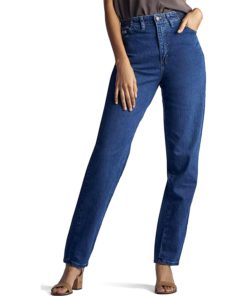 View 1 of 3 Lee Missy Relaxed-Fit Tapered-Leg Jean in Pepper Stone