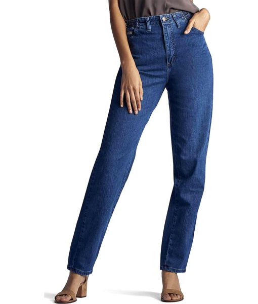 View 1 of 3 Lee Missy Relaxed-Fit Tapered-Leg Jean in Pepper Stone