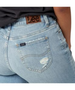 View 4 of 6 Lee Women's Mid Rise Boyfriend Jean in One Tone DX