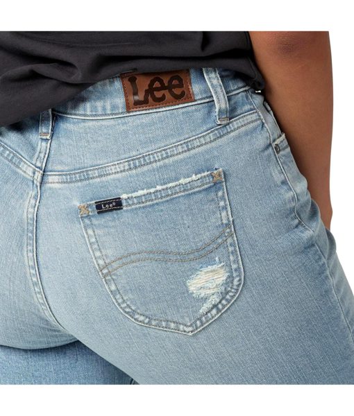 View 4 of 6 Lee Women's Mid Rise Boyfriend Jean in One Tone DX