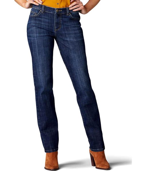 View 1 of 4 Lee Women's Relaxed Fit Straight Leg Jean in Bewitched