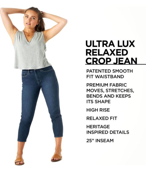 View 6 of 6 Lee Women's Ultra Lux High-Rise Tapered Crop Jean in Soar