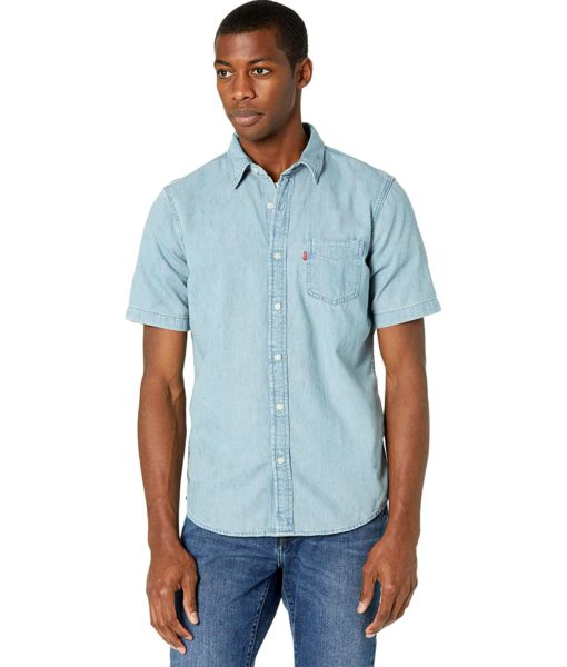 View 1 of 1 Levi's Short Sleeve Classic in Red Cast Stone Wash