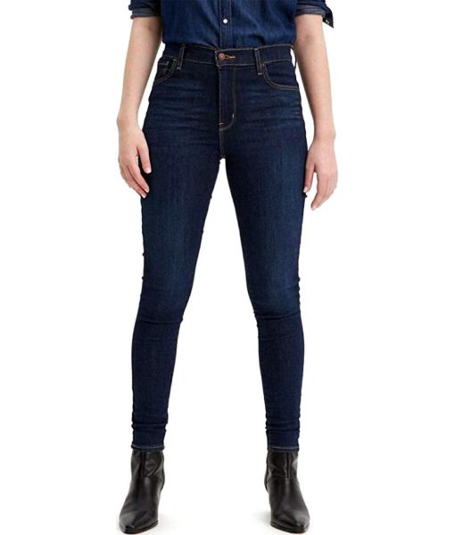 View 1 of 4 Levi's Women's 720 High Rise Super Skinny Jeans Pants in Indigo Daze