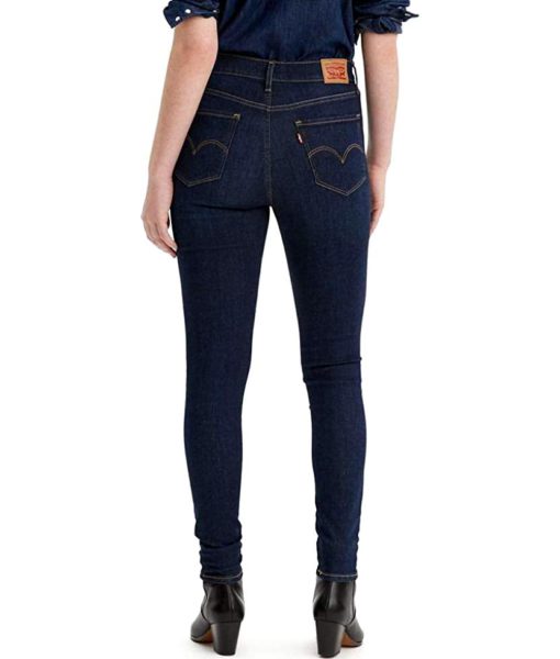 View 3 of 4 Levi's Women's 720 High Rise Super Skinny Jeans Pants in Indigo Daze