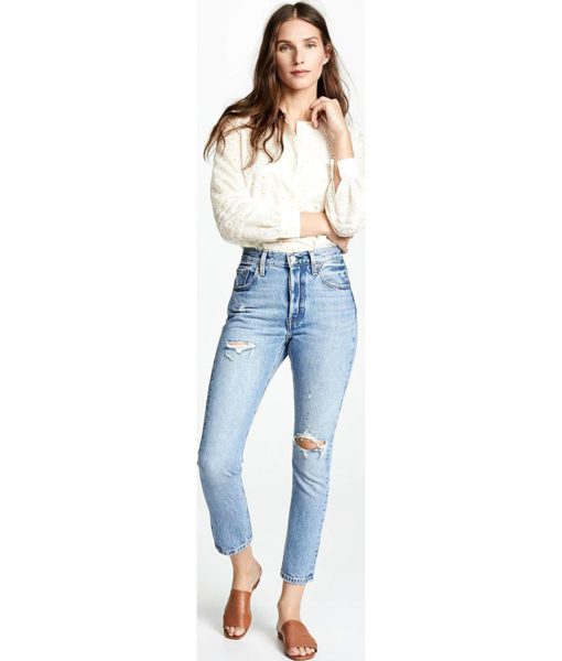 View 5 of 6 Levi's Women's Premium 501 Skinny Jeans in Can't Touch This