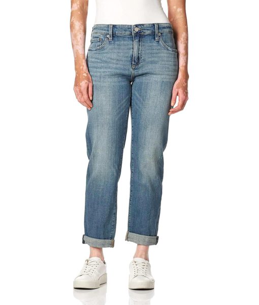 View 1 of 4 Lucky Brand Women's Mid Rise Sienna Boyfriend Jean in Azure Bay