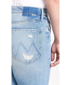 View 6 of 6 MOTHER Women's Superior The Tomcat Jeans in The Confession Blue