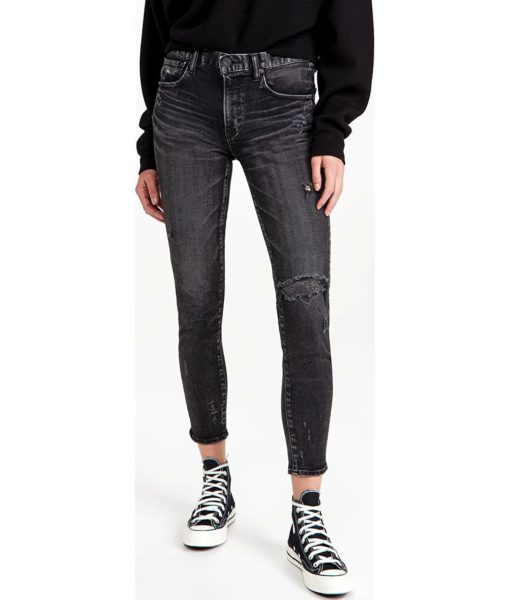 View 2 of 6 MOUSSY VINTAGE MV Lenwood Skinny Jeans in Black