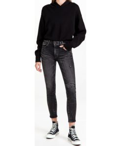 View 5 of 6 MOUSSY VINTAGE MV Lenwood Skinny Jeans in Black