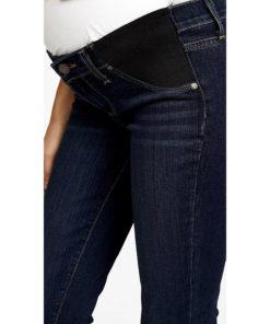 View 5 of 5 PAIGE Denim Women's Transcend Verdugo Ultra Skinny Maternity Jeans in Nottingham Blue