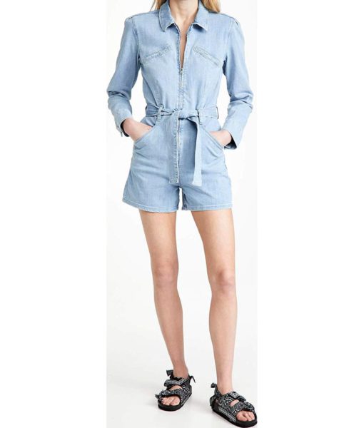 View 5 of 6 PAIGE Jemma Zip Romper in Songbird