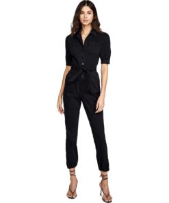 View 1 of 6 PAIGE Mayslie Jumpsuit in Washed Black