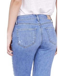 View 3 of 5 PAIGE Women's Brigitte Boyfriend Jean in Folk Distressed