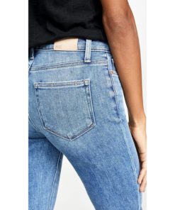 View 6 of 6 PAIGE Women's Cindy Jeans with Destroyed Hem in Mel Blue