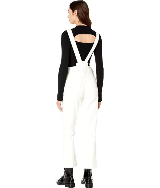 View 2 of 3 PAIGE Women's Claudine Overall in Blank Canvas